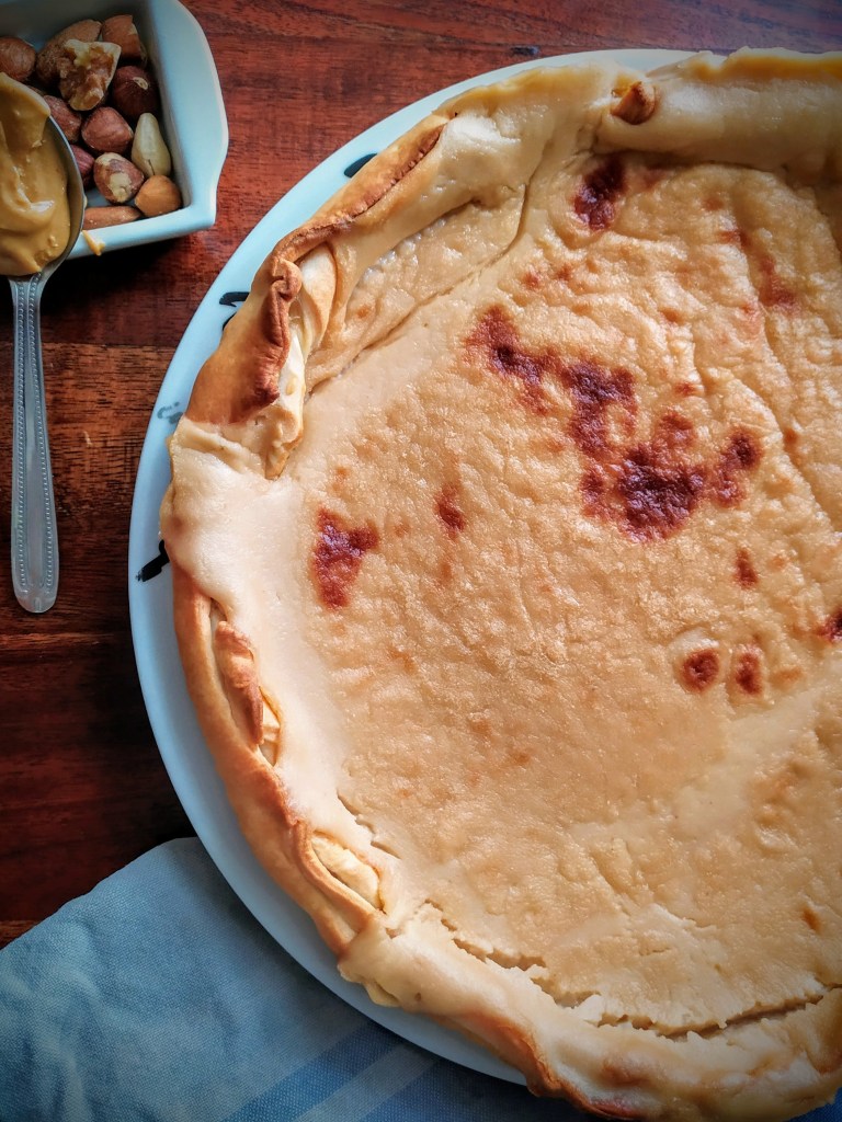 Tarte vegan au beurre de cacahuètes